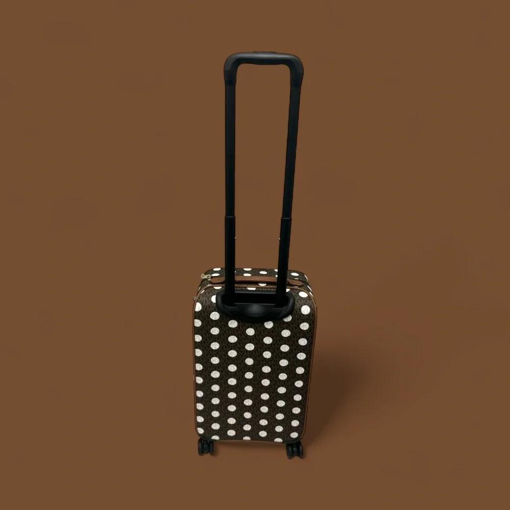 Michael kors Brown and White Polka Dot Women HandBag&suitcase NWT Authentic - Picture 5 of 13